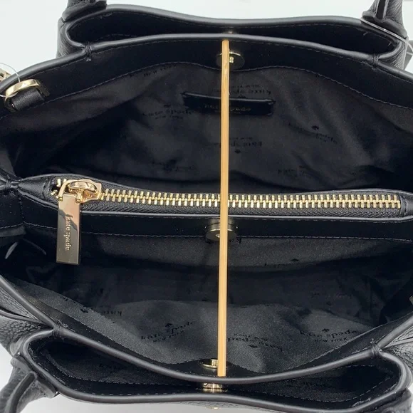 Kate Spade Dumpling Small Satchel Bag in Black color - Picture 13 of 16